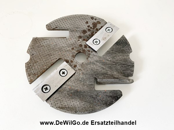 Messerscheibe mit Messer für Parkside AH 402 Häcksler