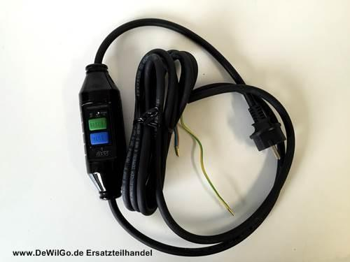 502237 Cardi Anschlußleitung mit Schuko-Stecker und PRCD 10 mA - 230V