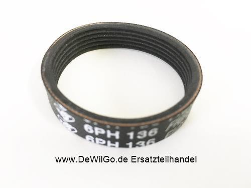 Riemen - Rillenriemen 6PH136 für Einhell BT-CS 860 und BT-CS 860 L Mini-Handkreissäge