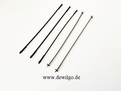 Dekupiersägeblatt-Set 127mm 5-er Set für Einhell BT-SS 405 E Dekupiersäge
